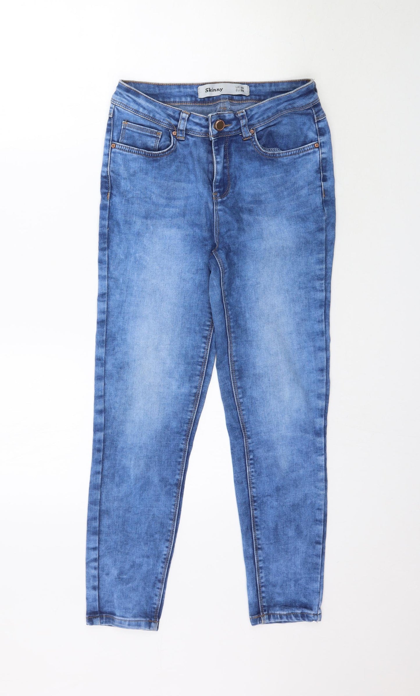 New Look Womens Blue  Denim Skinny Jeans Size 10 L26 in