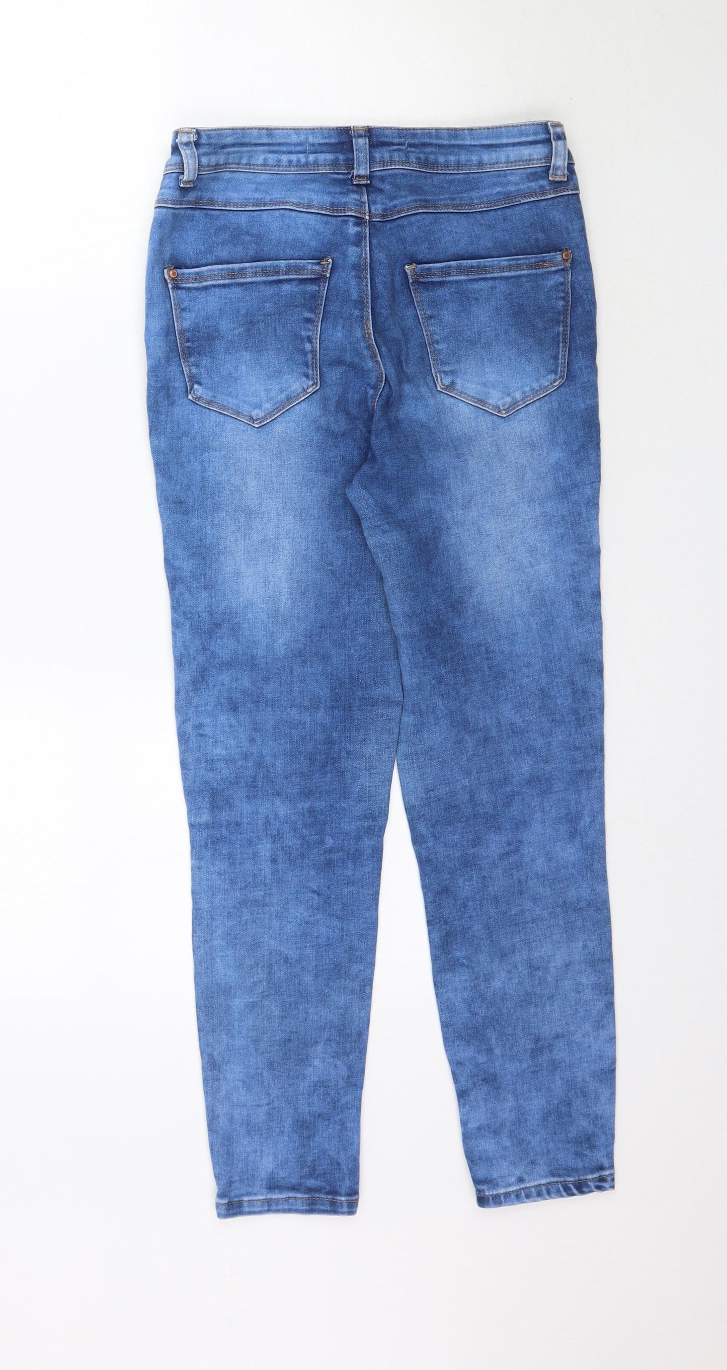 New Look Womens Blue  Denim Skinny Jeans Size 10 L26 in