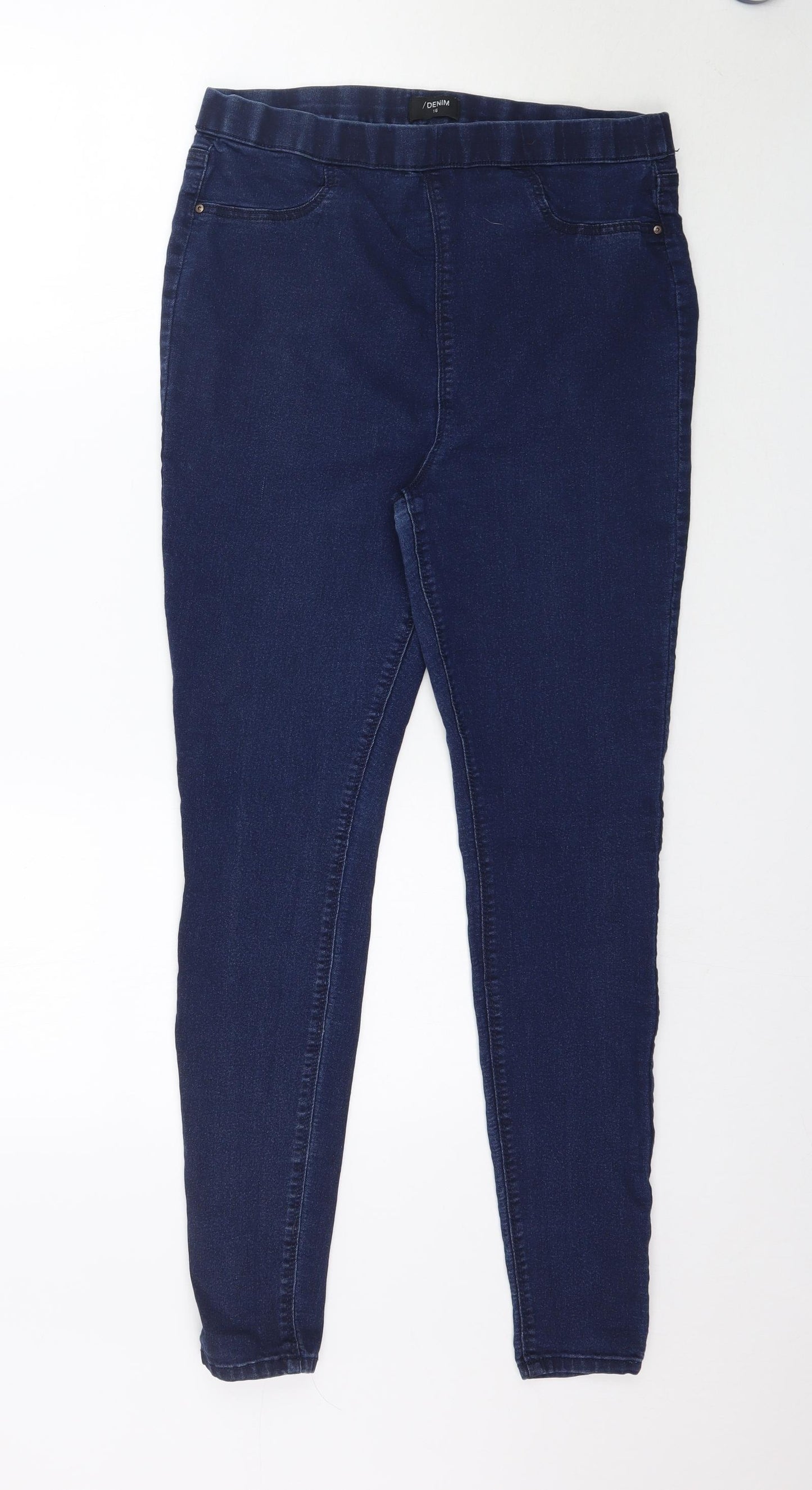 /Denim Womens Blue  Denim Jegging Jeans Size 16 L28 in