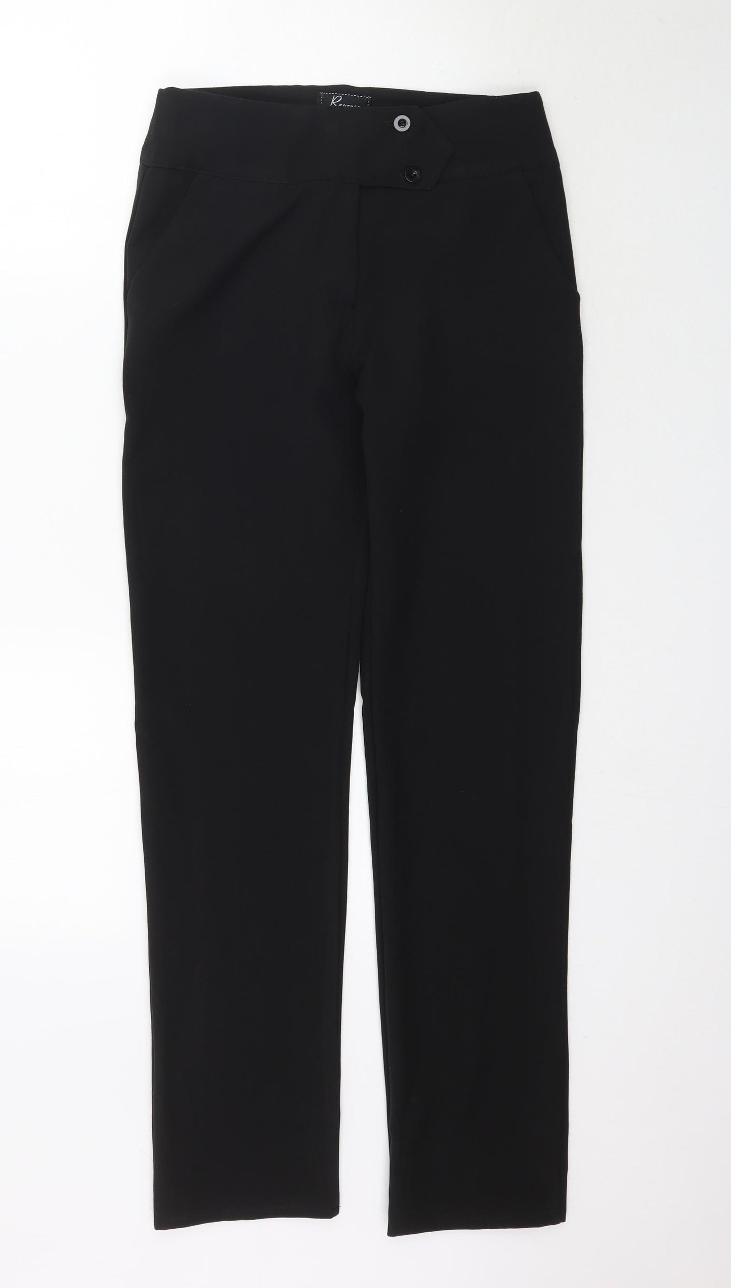Reverse Womens Black   Trousers  Size 8 L30 in - Work Office