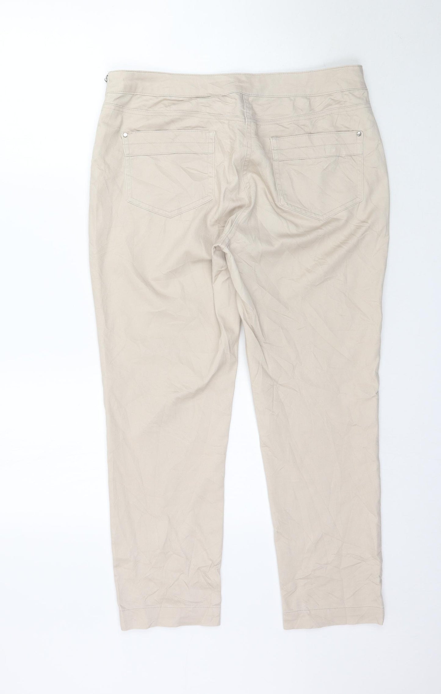 Wallis Womens Beige   Trousers  Size 14 L27 in