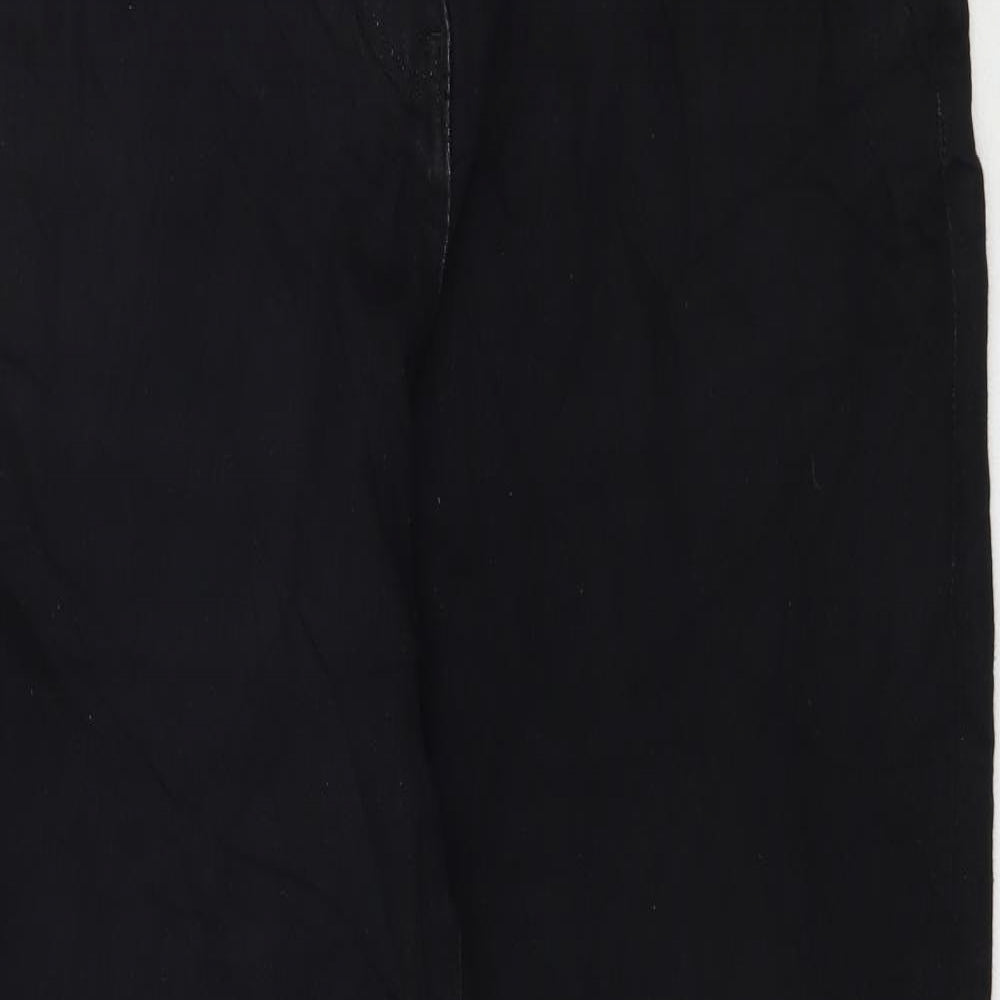 SimplyBe Womens Black  Denim Straight Jeans Size 16 L27 in