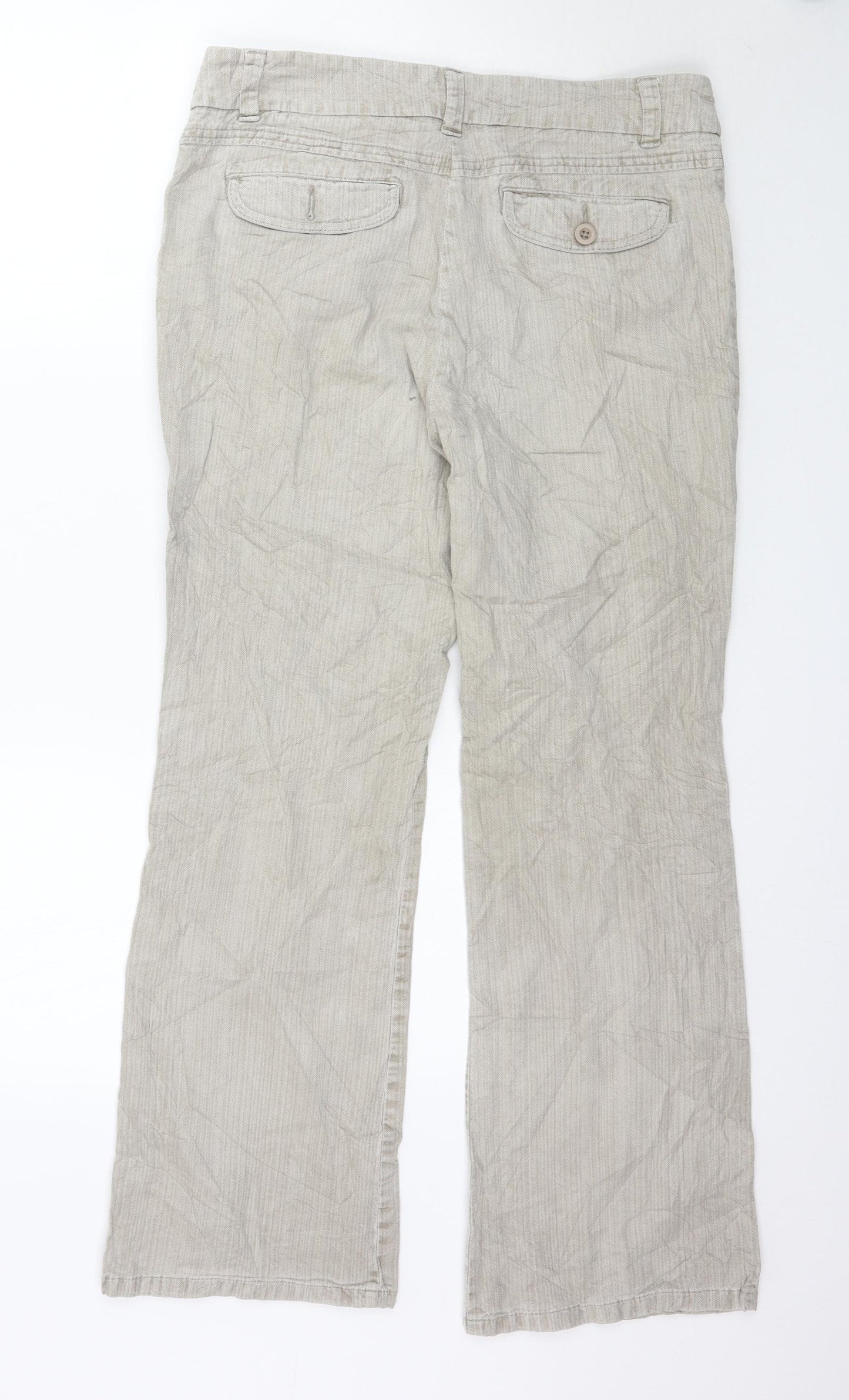 Marks and Spencer Womens Grey   Trousers  Size 12 L29 in
