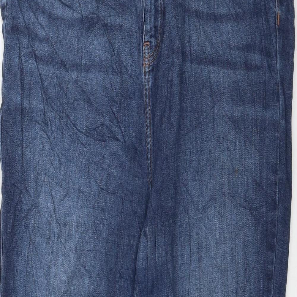 Preworn Womens Blue  Denim Skinny Jeans Size 34 in L26 in