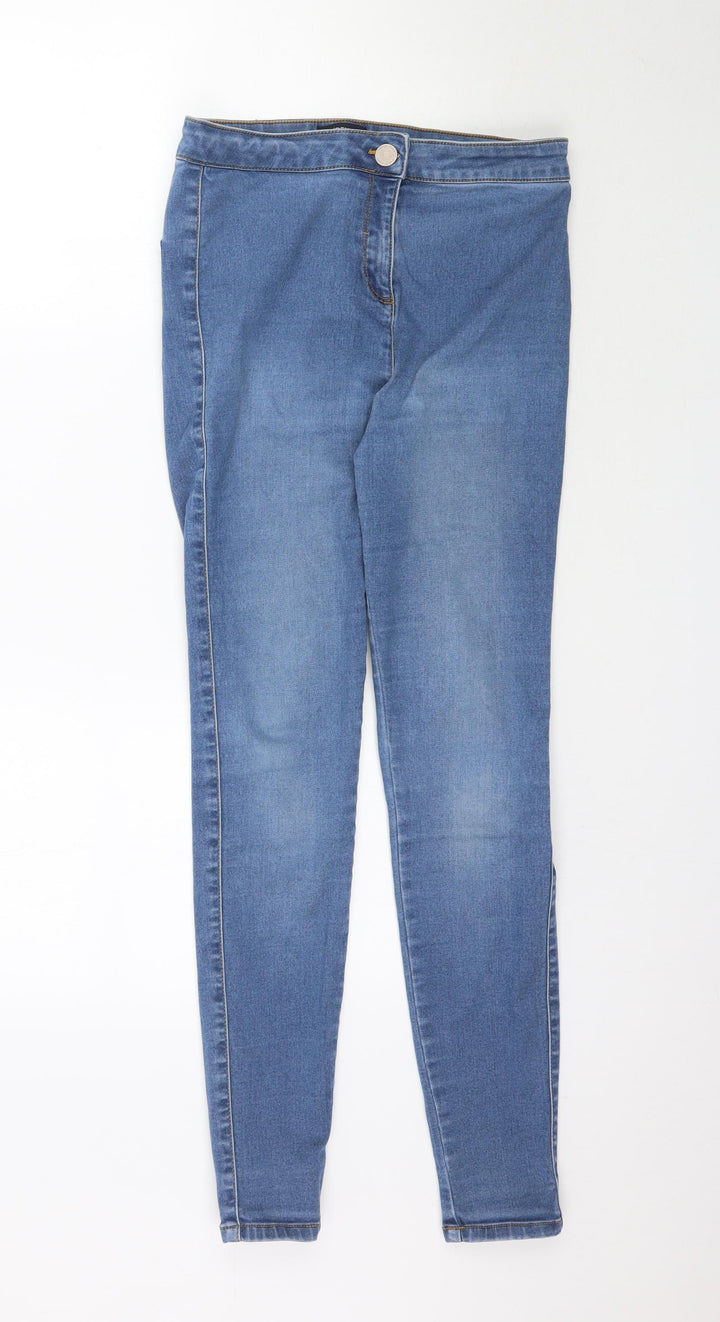 /Denim Womens Blue  Denim Skinny Jeans Size 12 L28 in