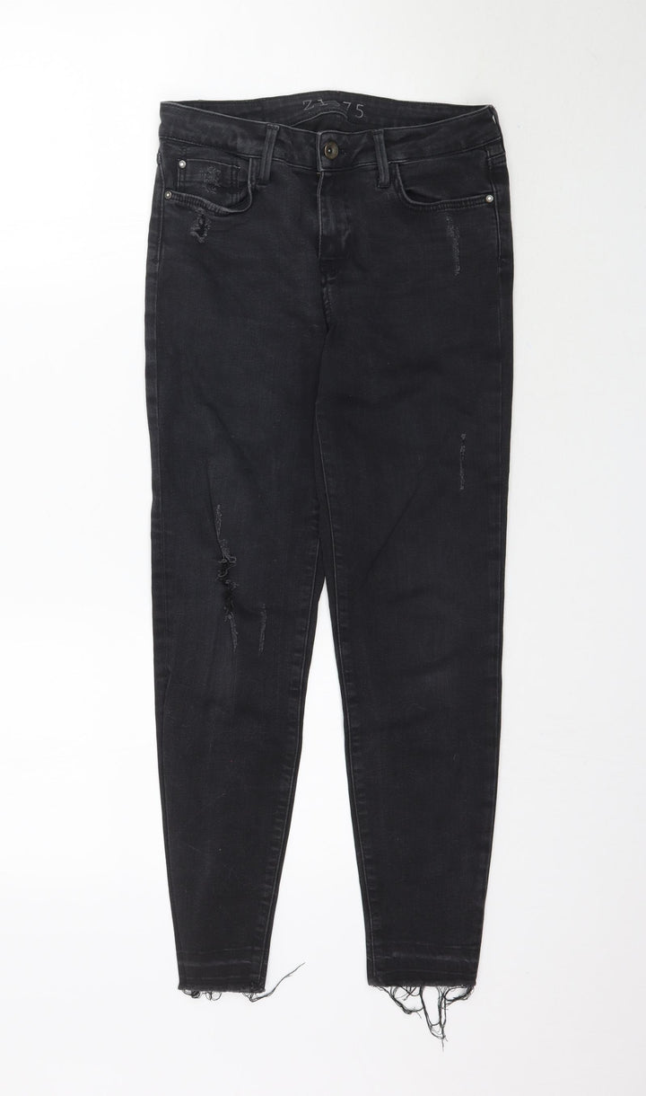Z1975 Womens Black Denim Skinny Jeans Size 28 in L26 in - Raw hem