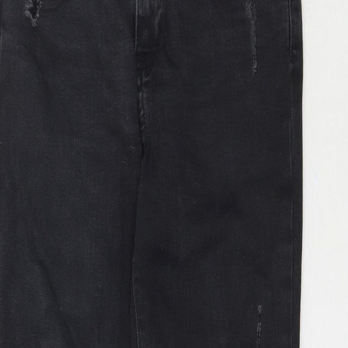 Z1975 Womens Black  Denim Skinny Jeans Size 28 in L26 in - Raw hem