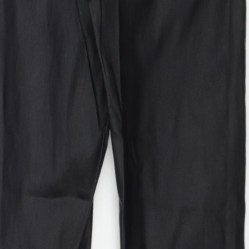 Golosk Womens Black  Denim Skinny Jeans Size 12 L28 in - Faux Leather style
