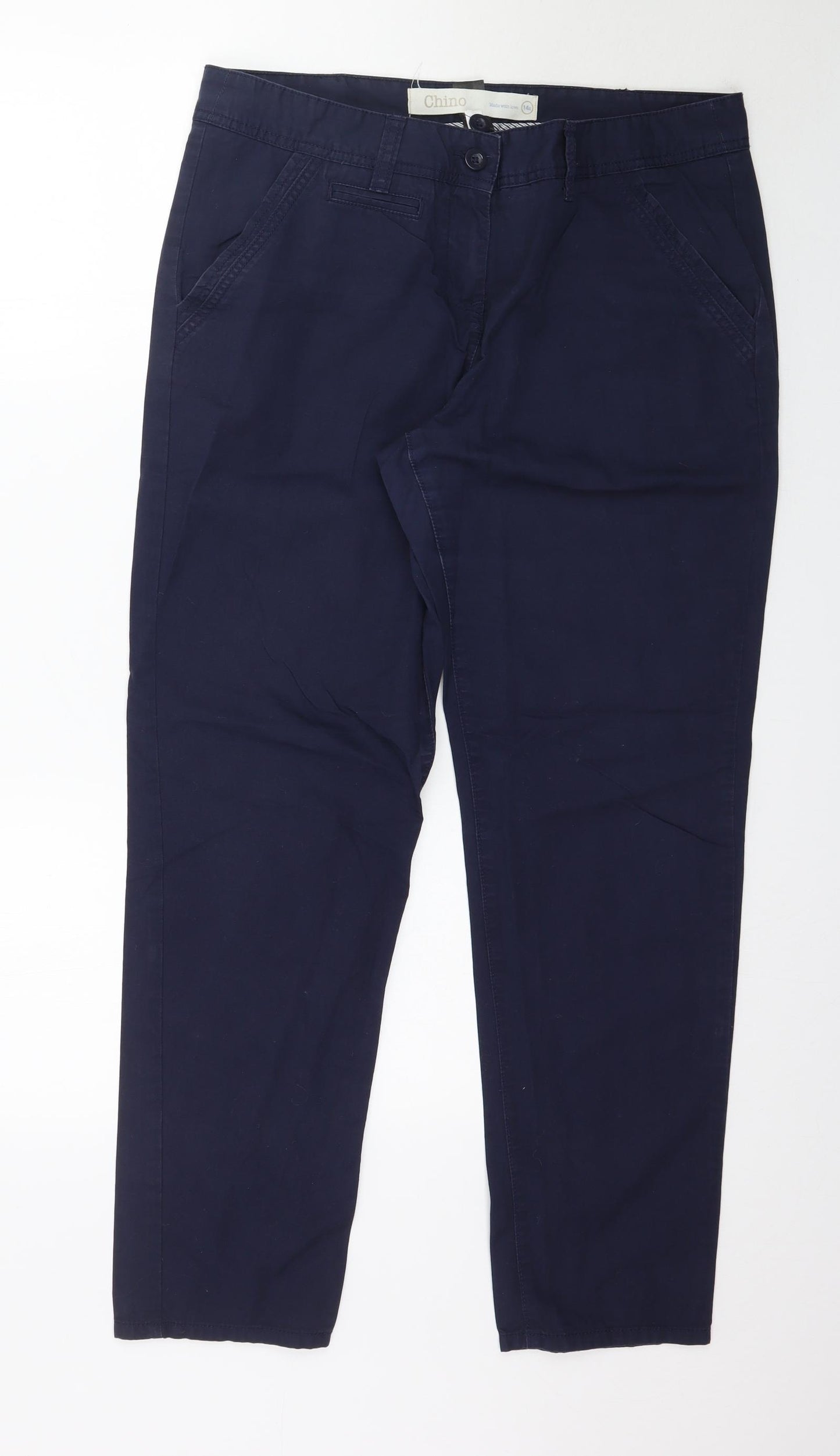 NEXT Womens Blue   Trousers  Size 14 L30 in
