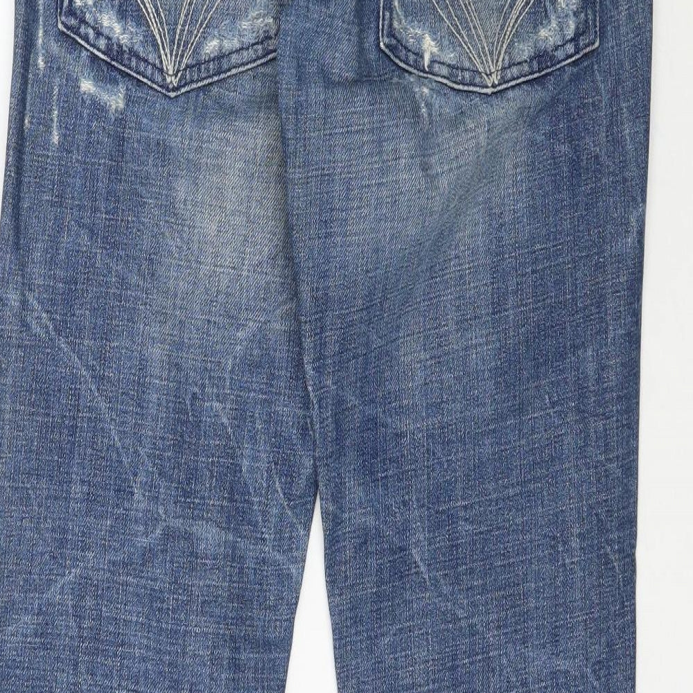 River Island Womens Blue  Denim Bootcut Jeans Size 10 L31 in
