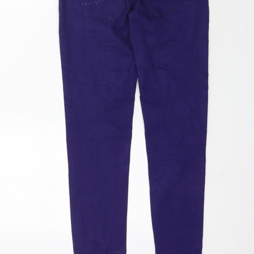 TALLY WEiJL Womens Purple  Denim Jegging Jeans Size 8 L31 in
