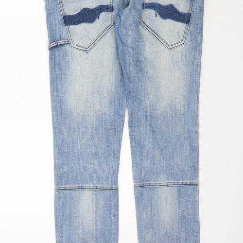NEXT Womens Blue  Denim Straight Jeans Size 14 L34 in