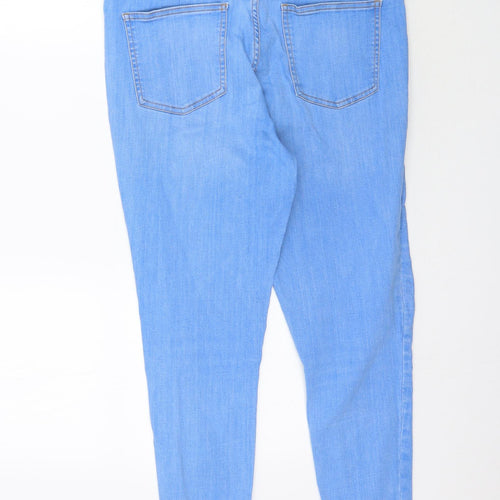 F&F Womens Blue  Denim Skinny Jeans Size 14 L26 in