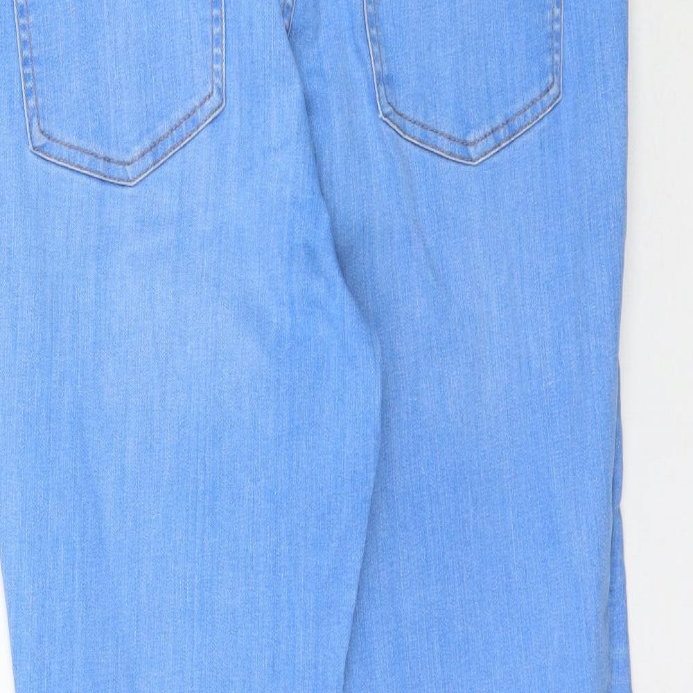 F&F Womens Blue  Denim Skinny Jeans Size 14 L26 in