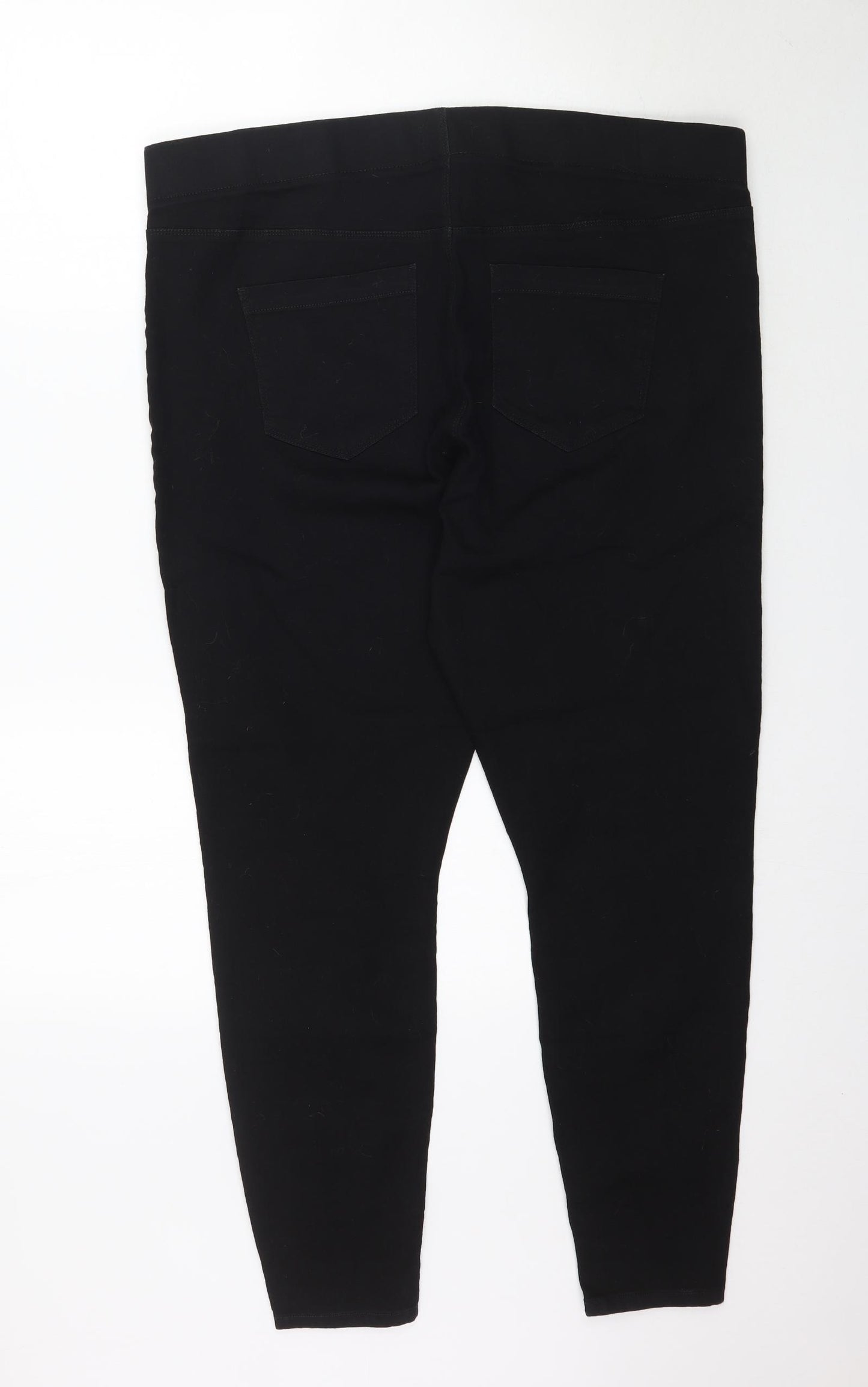 Preworn Womens Black  Denim Jegging Jeans Size XL L28 in