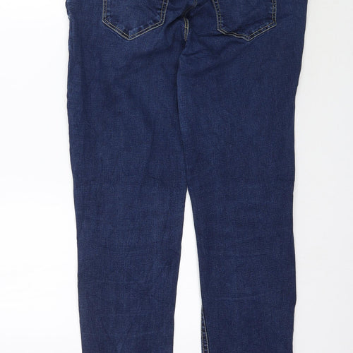 Preworn Womens Blue  Denim Skinny Jeans Size 14 L29 in