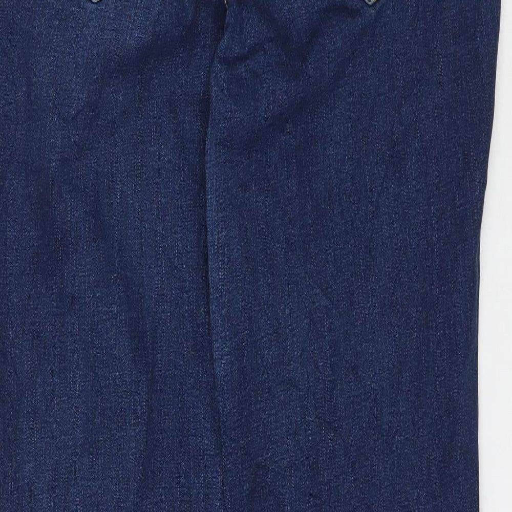 Preworn Womens Blue  Denim Skinny Jeans Size 14 L29 in