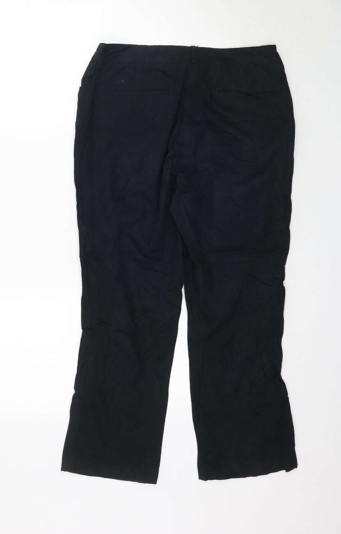 Maine Womens Black   Trousers  Size 14 L25 in