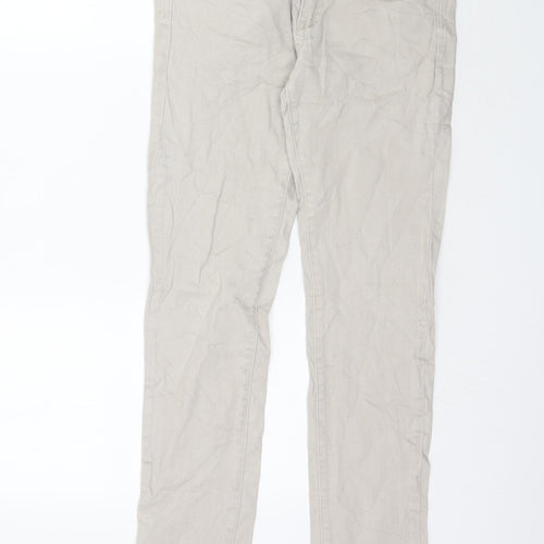 Preworn Womens Beige  Denim Skinny Jeans Size 32 in L32 in