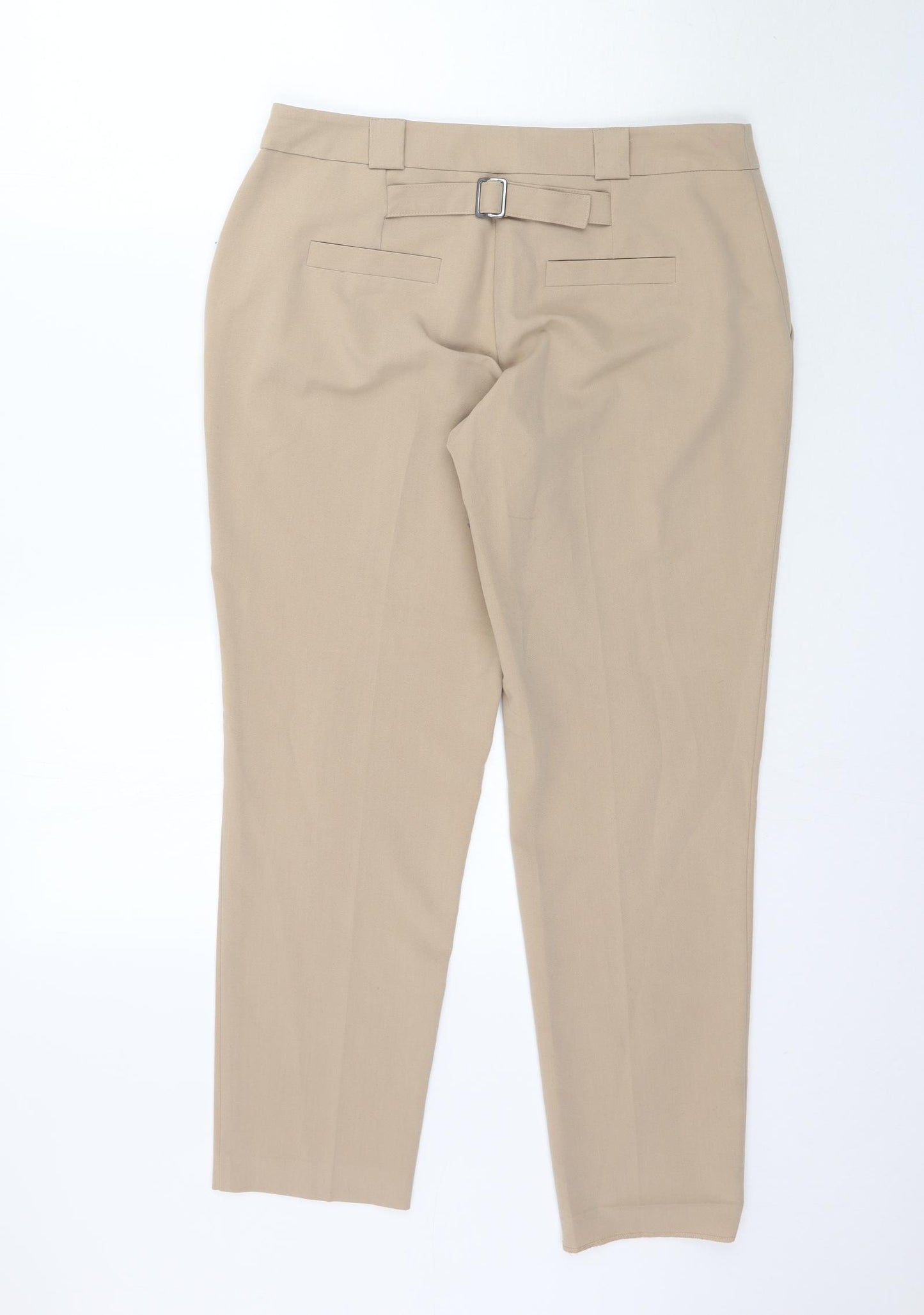 Dorothy Perkins Womens Beige   Trousers  Size 10 L27 in