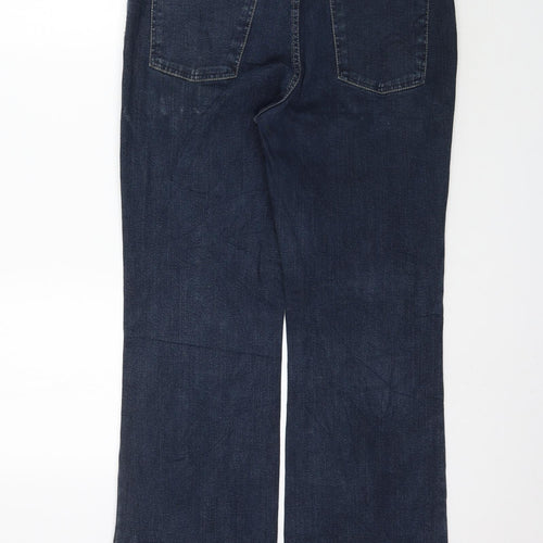 Marks and Spencer Womens Blue  Denim Straight Jeans Size 14 L30 in