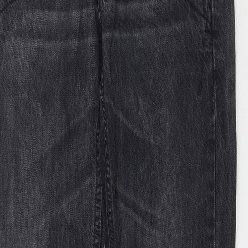 Fornarina Womens Black  Denim Straight Jeans Size 27 L34 in
