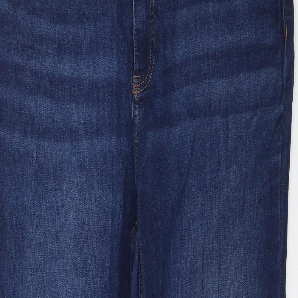 F&F Womens Blue  Denim Skinny Jeans Size 16 L30 in