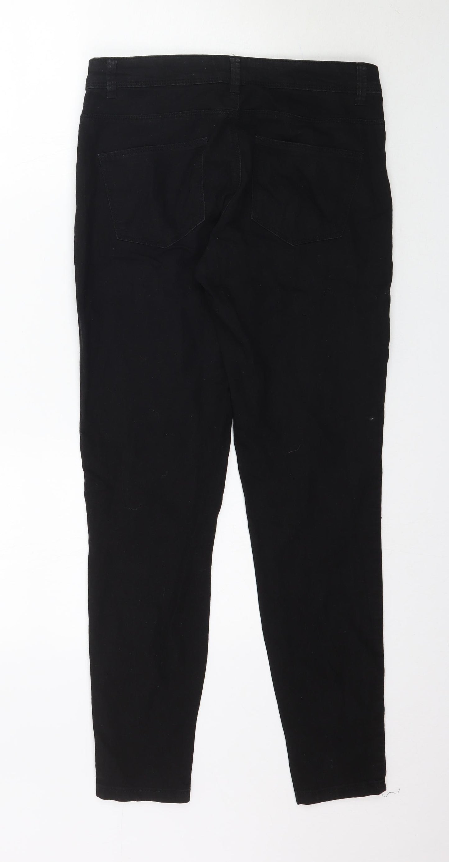 Denim Co. Womens Black  Denim Skinny Jeans Size 10 L30 in