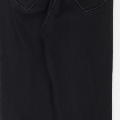 Papaya Womens Black  Denim Skinny Jeans Size 8 L25 in