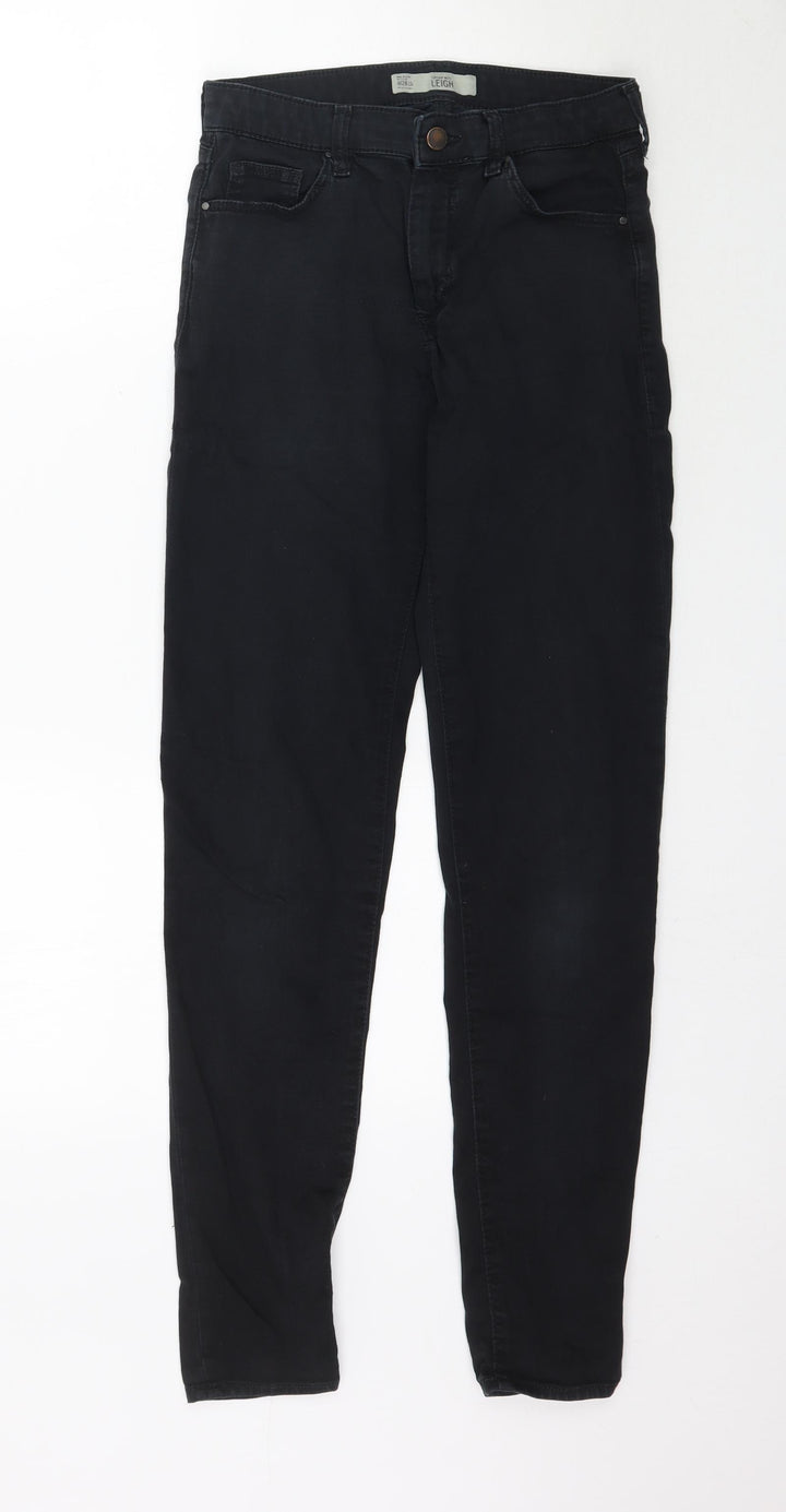 Topshop Womens Black Denim Skinny Jeans Size 28 in L31 in