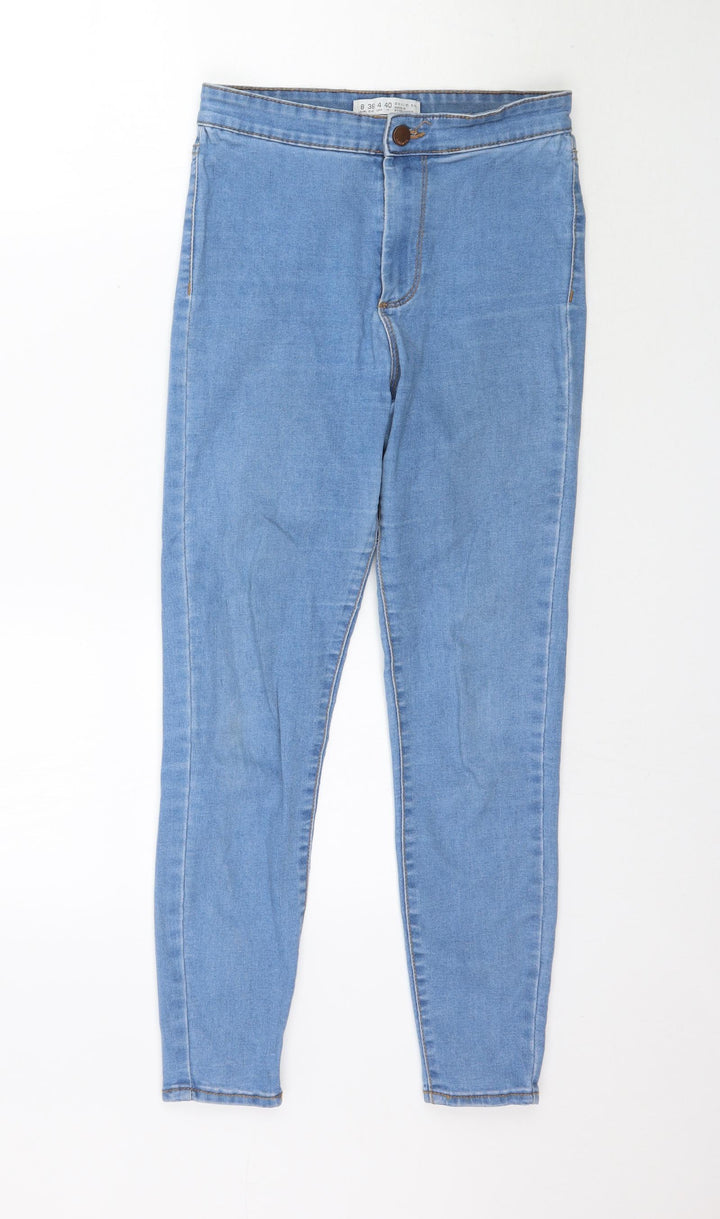 Denim Co. Womens Blue Denim Skinny Jeans Size 8 L26 in