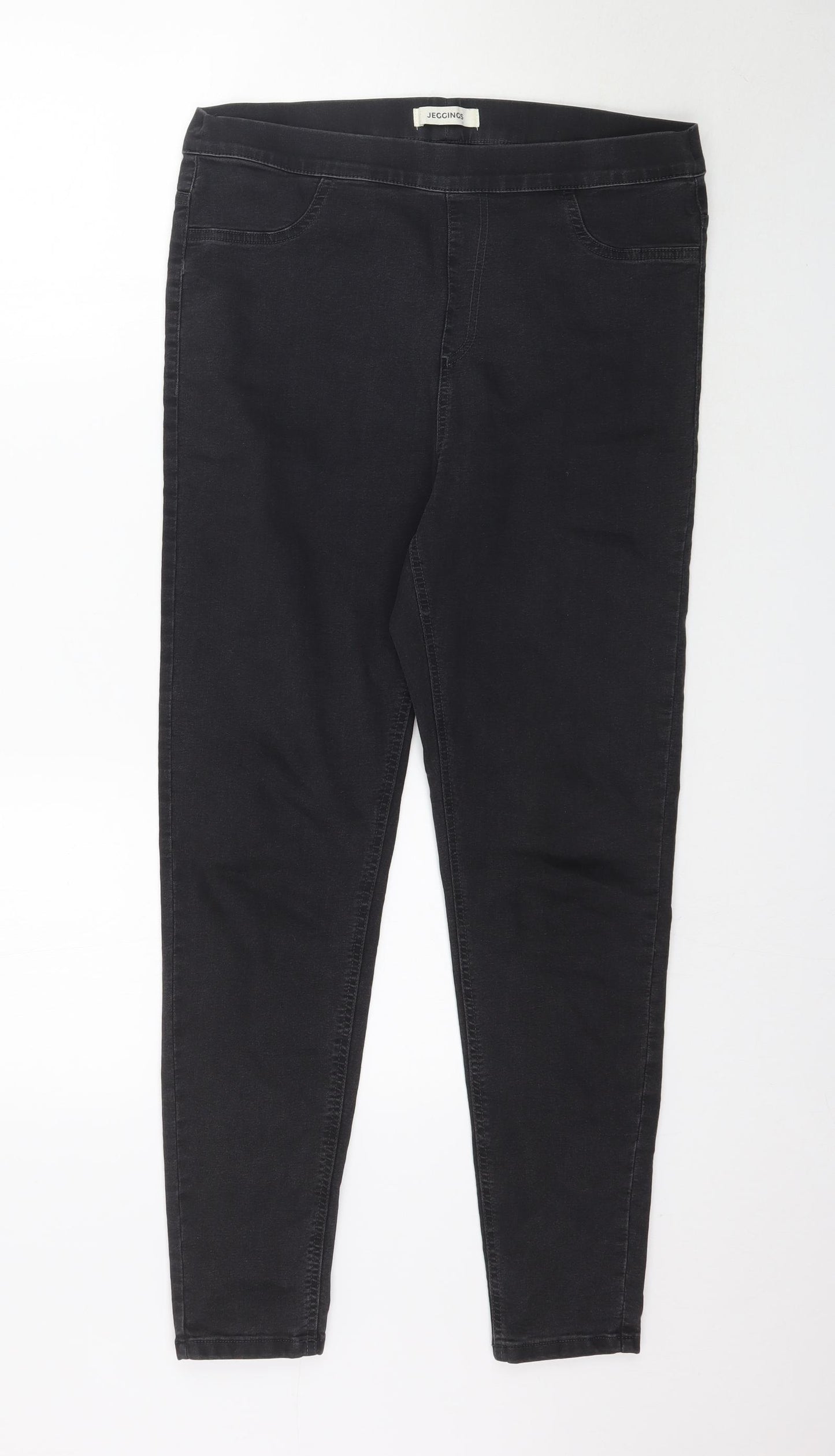 Marks and Spencer Womens Black  Denim Jegging Jeans Size 14 L29 in