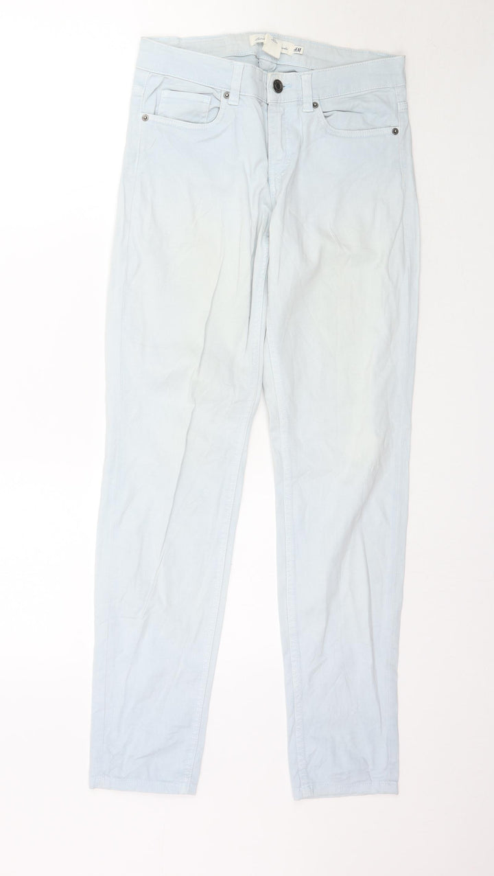 H&M Womens Blue  Denim Skinny Jeans Size 8 L31 in