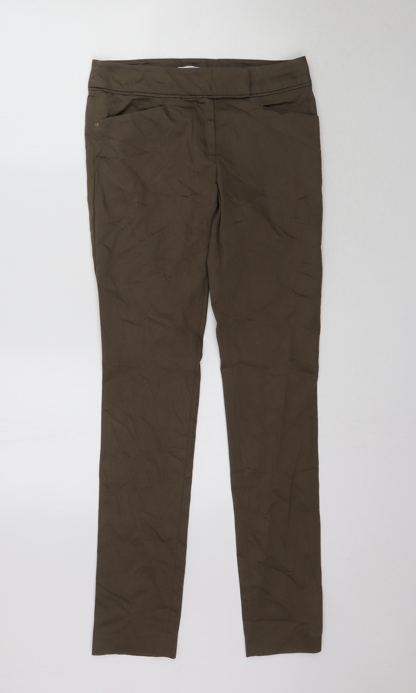 Phildar Womens Green   Trousers  Size 8 L32 in - Khaki