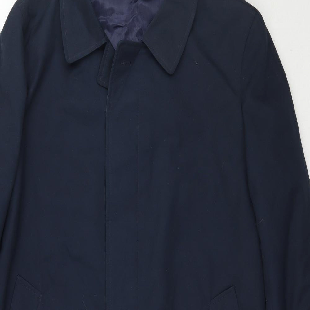 Preworn Womens Blue   Overcoat Coat Size 14