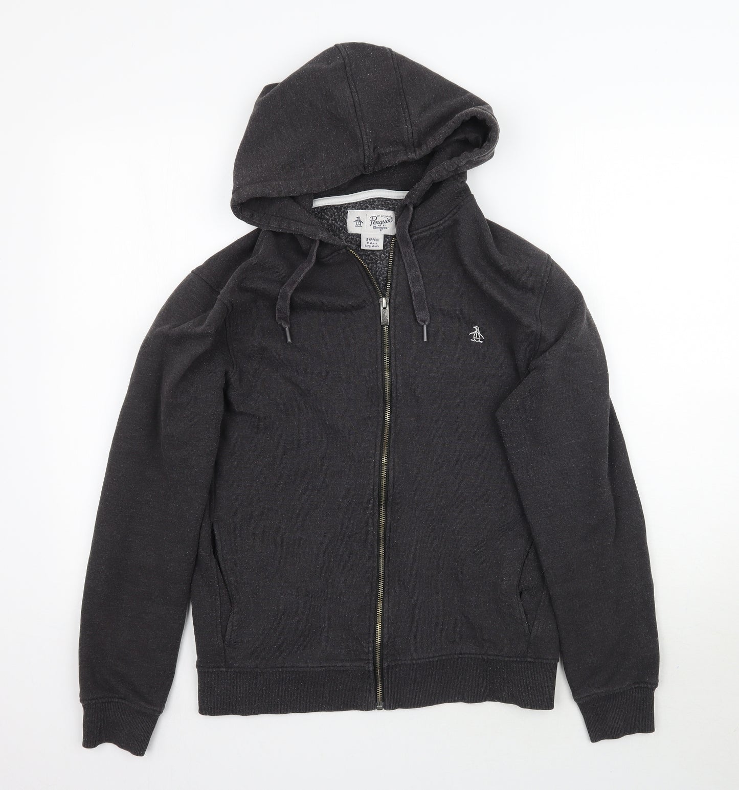 Penguin Womens Grey   Full Zip Hoodie Size S