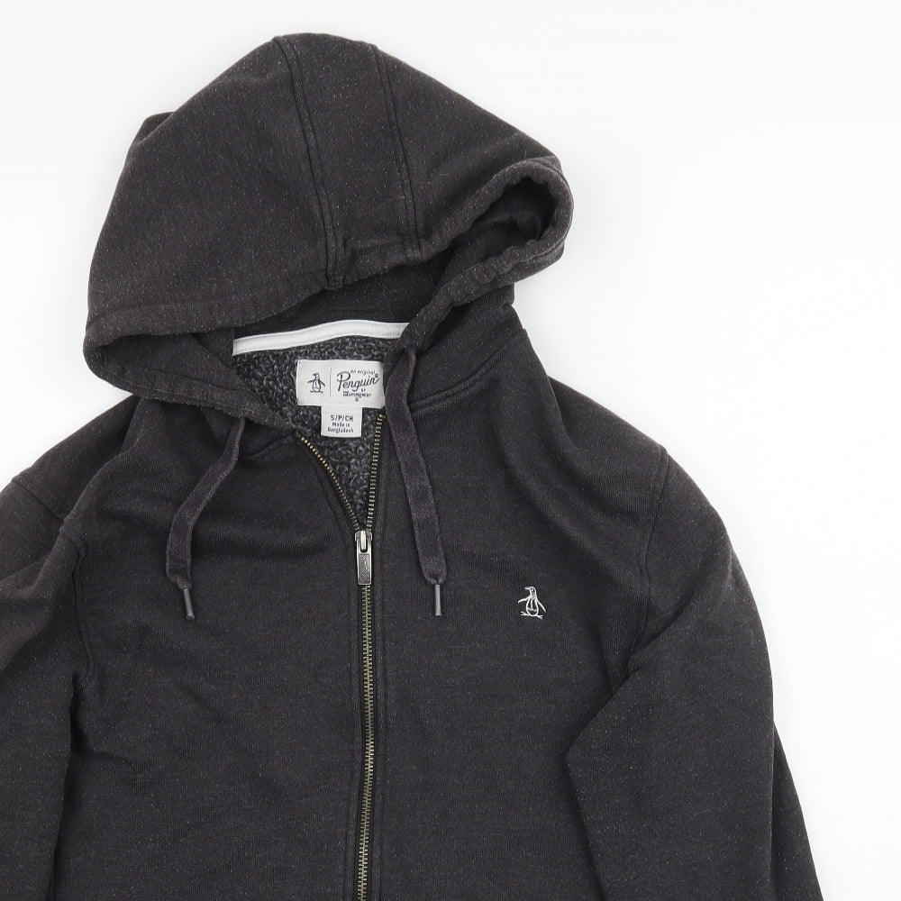 Penguin Womens Grey   Full Zip Hoodie Size S