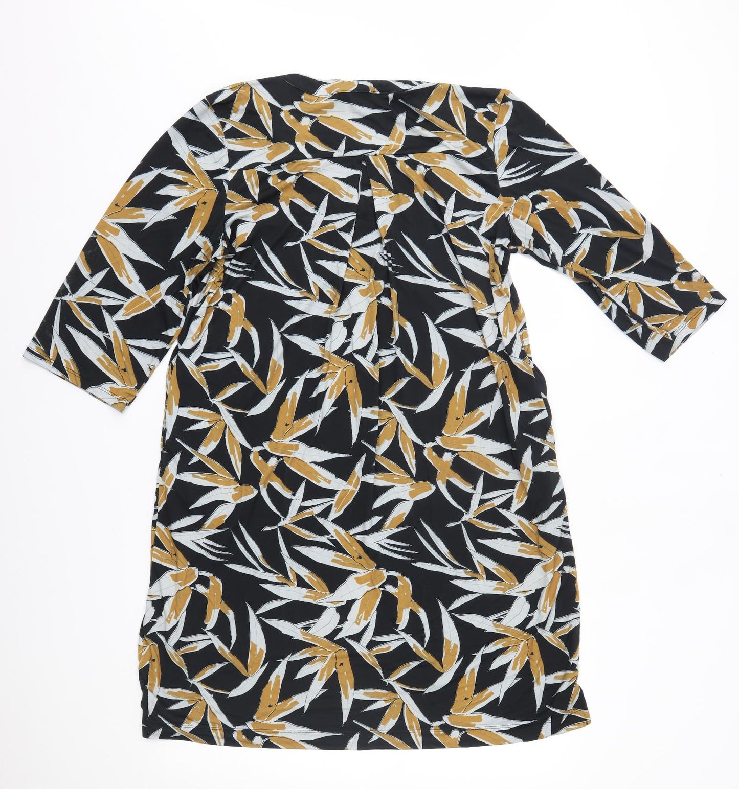 Together Womens Black Floral  A-Line  Size 14