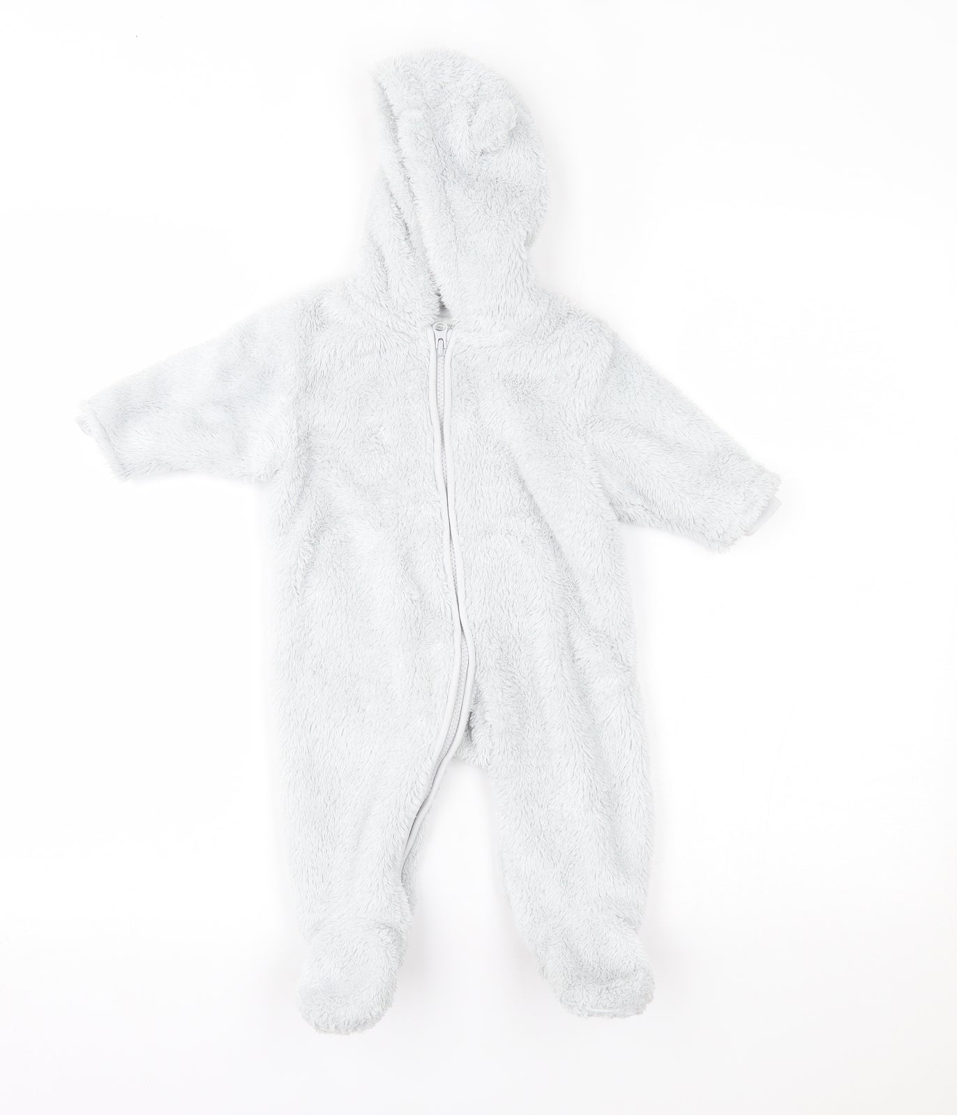 NEXT Baby Silver    One Piece Size 3-6 Months  - hood with ears