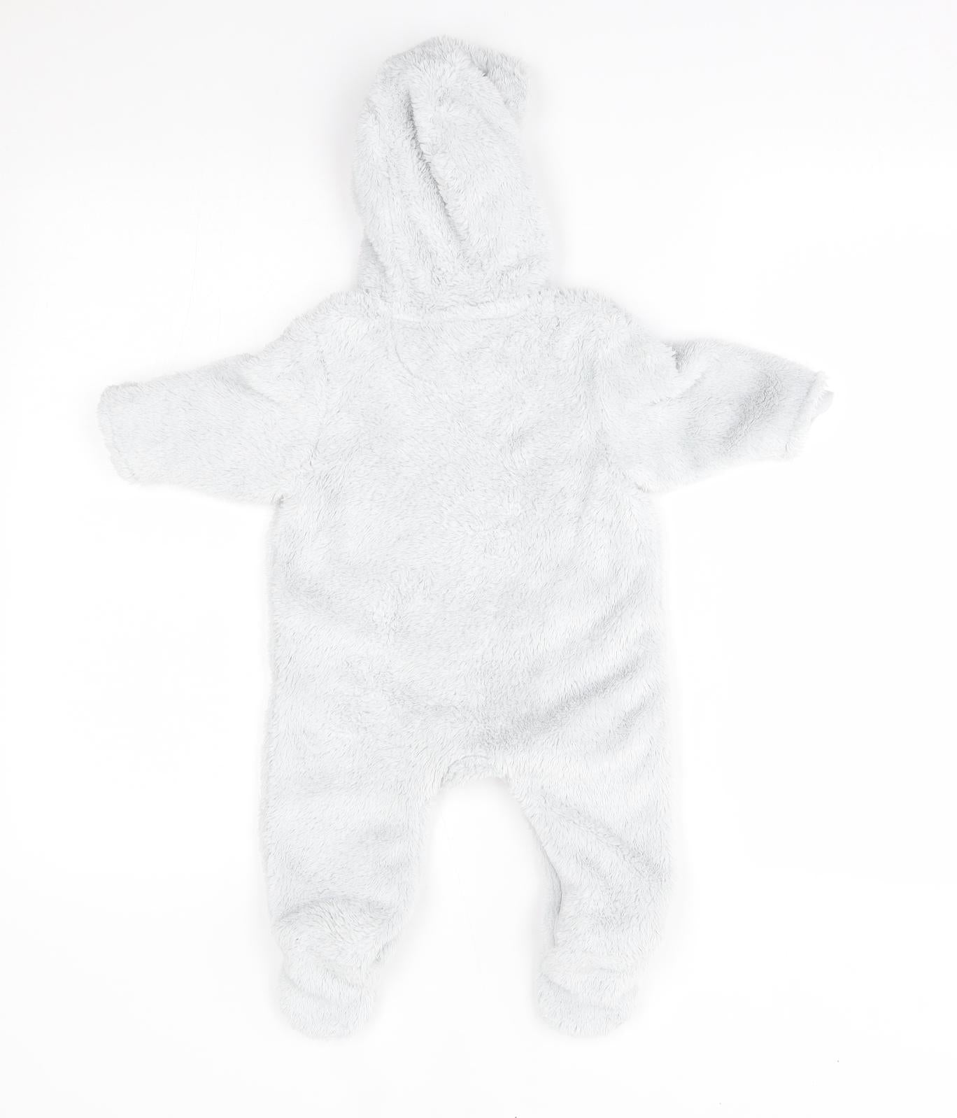 NEXT Baby Silver    One Piece Size 3-6 Months  - hood with ears