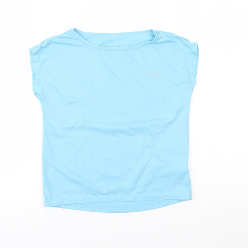 USA Pro Girls Blue   Basic T-Shirt Size 9-10 Years