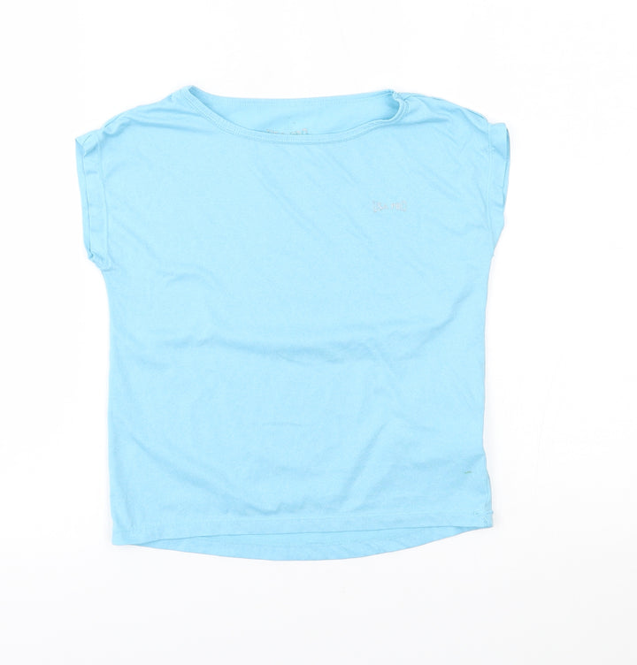 USA Pro Girls Blue   Basic T-Shirt Size 9-10 Years