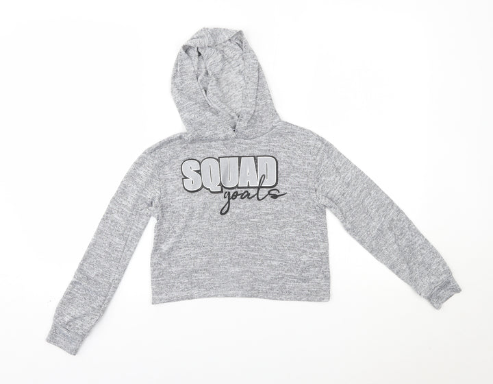 Very Girls Grey   Pullover Hoodie Size 9 Years  - squad goals