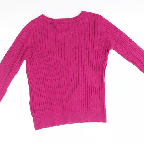 Joules Girls Pink   Pullover Jumper Size 7-8 Years