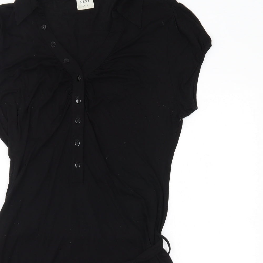 NEXT Womens Black   Basic Blouse Size 16