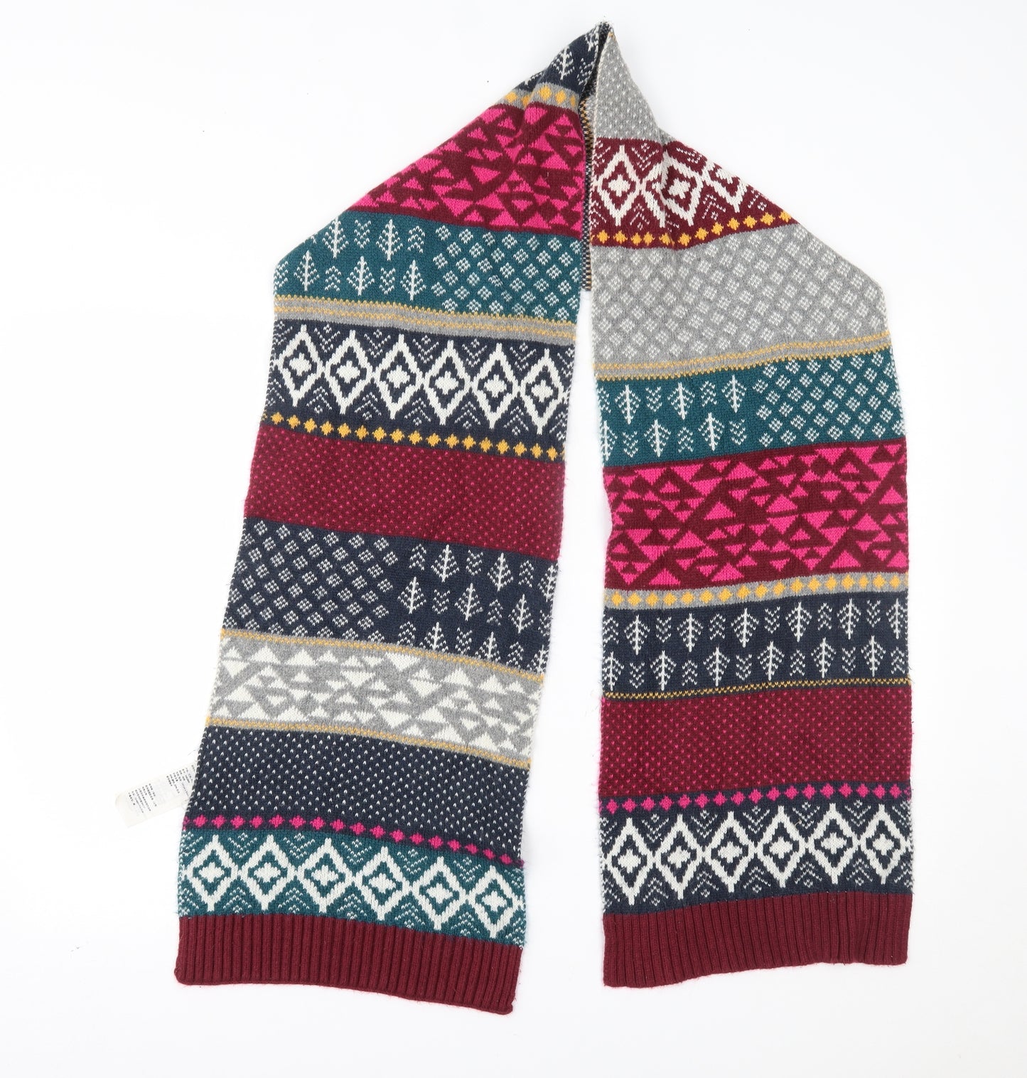 Hollister Womens Multicoloured Fair Isle   Scarf   -