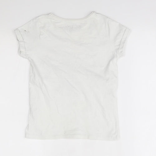 Primark Girls White   Basic T-Shirt Size 9-10 Years  - l'amour paris