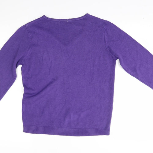pure & natural Womens Purple   Pullover Jumper Size 12