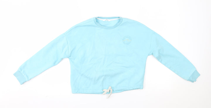 M&S Girls Blue   Pullover Jumper Size 11-12 Years