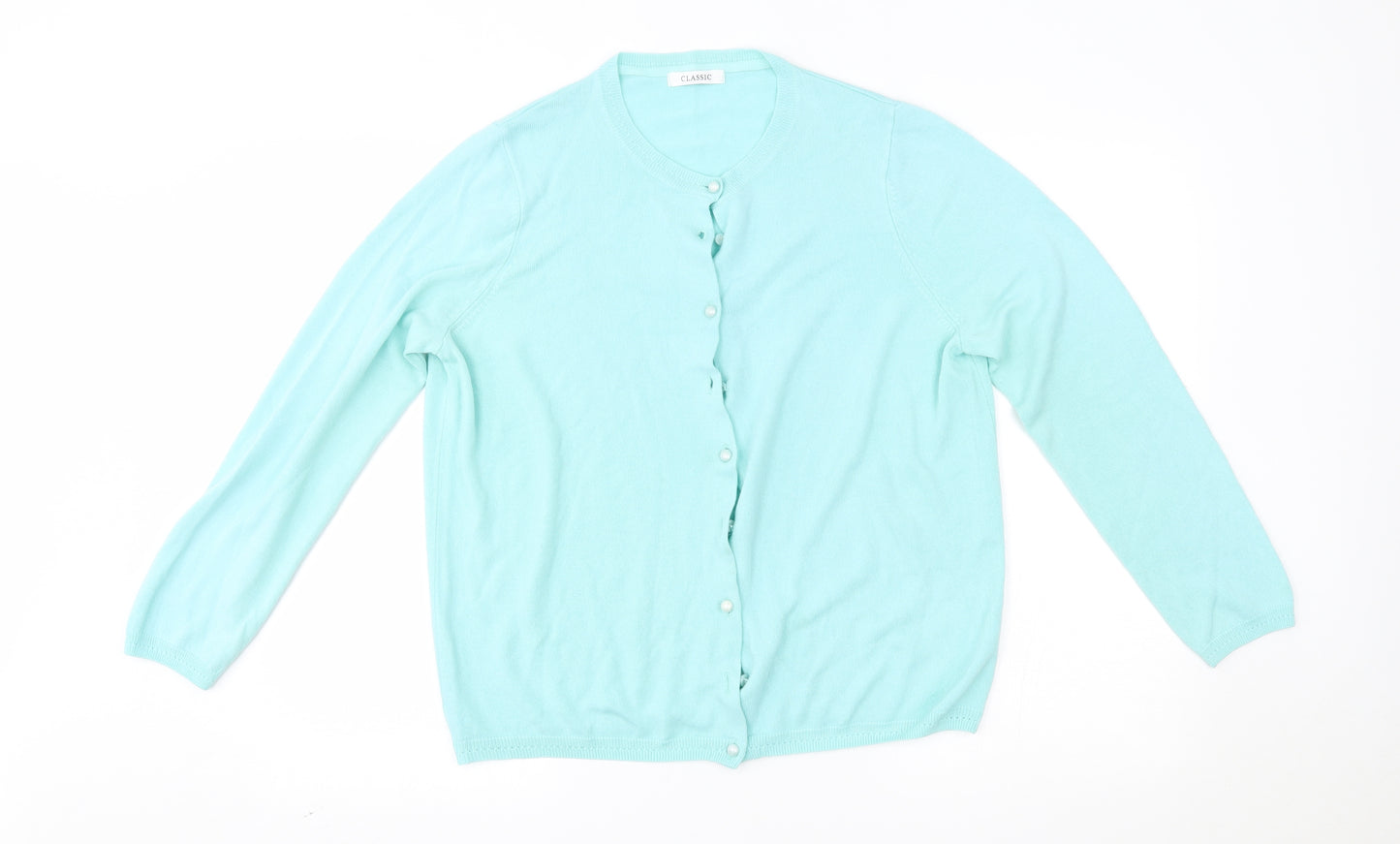 M&S Womens Blue   Cardigan Jumper One Size
